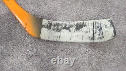2000s Vladimir Malakhov Game Used Original Orange Easton Synergy Hockey Stick