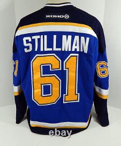 2001-02 St. Louis Blues Cory Stillman #61 Game Used Blue Jersey DP12132
