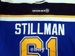 2001-02 St. Louis Blues Cory Stillman #61 Game Used Blue Jersey DP12132