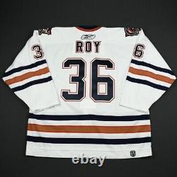 2006-07 Mathieu Roy Edmonton Oilers Game Used Worn Reebok NHL Hockey Jersey