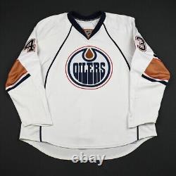 2007-08 Fredrick Johansson Edmonton Oilers Game Used Worn NHL Hockey Jersey