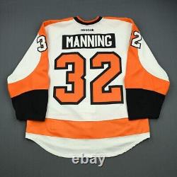 2012-13 Brandon Manning Philadelphia Flyers Game Used Worn NHL Hockey Jersey