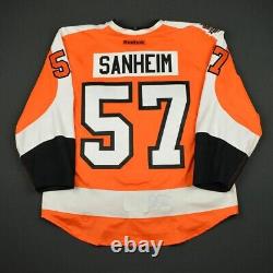 2016-17 Sanheim Philadelphia Flyers Game Worn Hockey Jersey Preseason 50 Patch