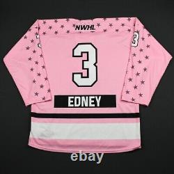 2017-18 Sarah Edney Buffalo Beauts Game Used NWHL Jersey PHF MeiGray