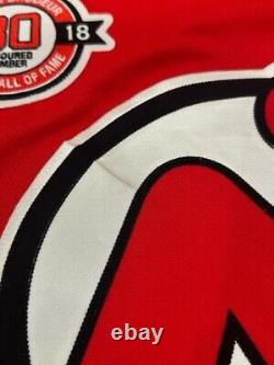 2018 Joey Anderson New Jersey Devils Brodeur Night Game Used Worn Hockey Jersey