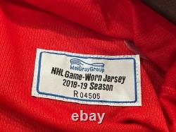 2018 Joey Anderson New Jersey Devils Brodeur Night Game Used Worn Hockey Jersey