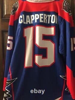 2019-20 Brampton Beast Christopher Clapperton Warm Up Hockey Jersey # 15