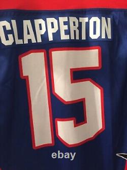2019-20 Brampton Beast Christopher Clapperton Warm Up Hockey Jersey # 15