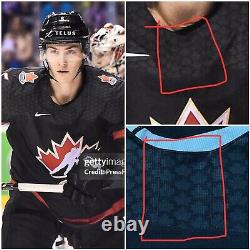 2019 Game Worn Nike Philippe Myers Team Canada IIHF Hockey Jersey Used Black 62
