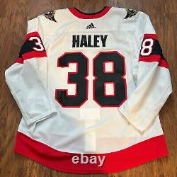 2020-21 Ottawa Senators #38 Micheal Haley Game Worn Jersey LOA Final Season