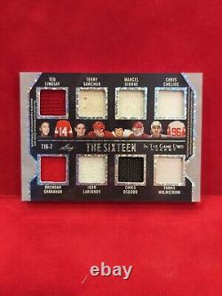 2022-2023 Leaf In The Game Used Hockey The Sixteen /9 Relics Redwings Legends