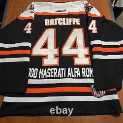 2023 Game Worn Authentic Danbury Hat Tricks FPHL Hockey Jersey Used Black 54