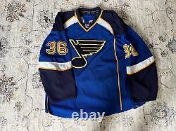 #36 Game Issued St Louis Blues Blue Jersey