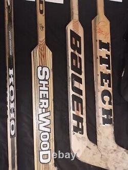 4 Game Used Hockey Stick Penguins 2 Signed