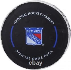 Alexis Lafreniere New York Rangers Game-Used Goal Puck from Item#12651394