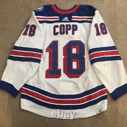 Andrew Copp 2021-2022 Game Worn Used New York Rangers Hockey Jersey Fanatics