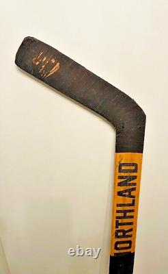 Andy Brown 1976 Goalie Game Hockey Stick, Last Maskless Goalie Indianapolis WHA