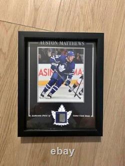 Auston Matthews Toronto Maple Leafs Frame with Game Used Stick