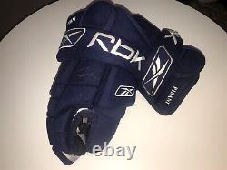 Authentic Fernando Pisani #34 NHL Edmonton Oiler Game Used Hockey Gloves 2006-07