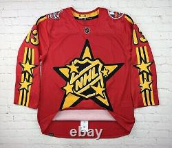 Authentic NHL All Star Game Jersey Red Yellow Size 52 Adidas Hockey Barzal #13