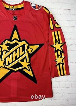 Authentic NHL All Star Game Jersey Red Yellow Size 52 Adidas Hockey Barzal #13