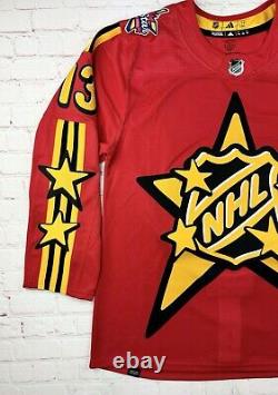 Authentic NHL All Star Game Jersey Red Yellow Size 52 Adidas Hockey Barzal #13