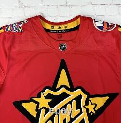 Authentic NHL All Star Game Jersey Red Yellow Size 52 Adidas Hockey Barzal #13