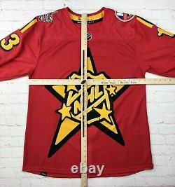 Authentic NHL All Star Game Jersey Red Yellow Size 52 Adidas Hockey Barzal #13