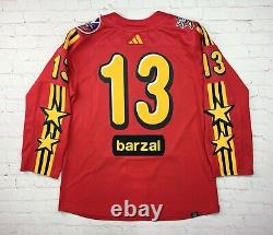 Authentic NHL All Star Game Jersey Red Yellow Size 52 Adidas Hockey Barzal #13