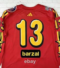 Authentic NHL All Star Game Jersey Red Yellow Size 52 Adidas Hockey Barzal #13