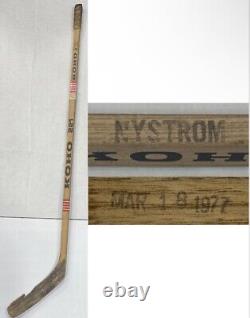 Bobby Nystrom Game Used Koho Custom Pro Model Stick 1977 Islanders CBM COA