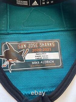 Brent Burns Rare 20/21 Heritage San Jose Sharks Game Used Worn Jersey