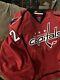 Brooks Laich Repairs Game Used Worn Jersey Washington Capitals Red Set 1 2015/16