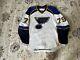 Caissy Game Used Worn Traverse City St Louis Blues White Jersey