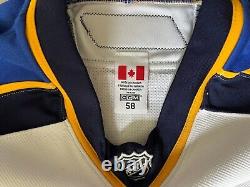 Caissy Game Used Worn Traverse City St Louis Blues White Jersey