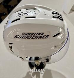 Carolina Hurricanes Teuvo Teravainen Autographed Game Used Helmet With COA
