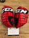 Carolina Hurricanes Teuvo Teravainen Game Used Gloves Autogrhaped Authentic Ccm