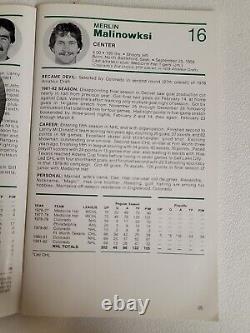 Colorado Rockies NHL Game Used Worn Hockey Jersey Merlin Malinowski 1981