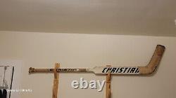 Corrie D'Alessio Hartford Whalers NHL Christian Goal Stick Game Used