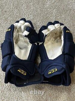 David Perron Game Used Gloves St Louis Blues Pro Stock CCM HG 10KN 13