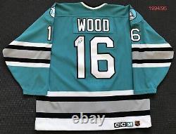 Dody Wood 1994/95 San Jose Sharks Road Game Used Worn Jersey