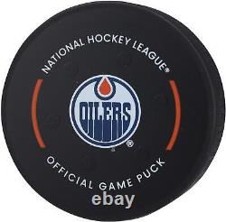 Edmonton Oilers Game-Used Puck vs. Seattle Kraken on January 17, 2023