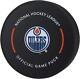 Edmonton Oilers Game-used Puck Vs. Seattle Kraken On January 17, 2023