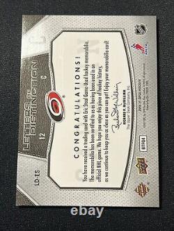 Eric Staal 1/1 Captain Letter Jersey Patch Distinction SP Game Used Hockey Card