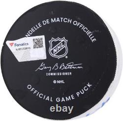 Game Used Alex Newhook Canadiens Unsigned Puck Item#13454680 COA