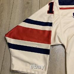 Game Used Amarillo Bulls NAHL Hockey Heritage Jersey Sz 54 XL Signed Autograph