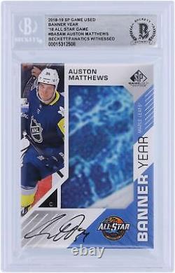 Game Used Auston Matthews Maple Leafs Hockey Card