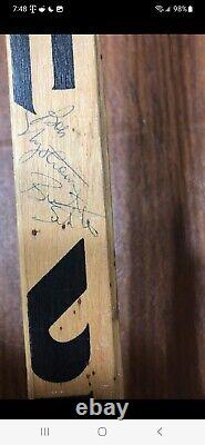 Game Used Bobby Nystrom Hockey Stick Sighned In Person Multiple Players Dynasty