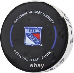 Game Used Brock Nelson Islanders Unsigned Puck Item#12465354 COA