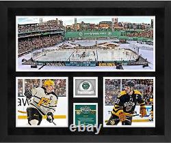 Game Used Bruins 20x24 Ice Collage